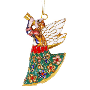 Engel L Weihnachtsschmuck Weihnachtsdeko Cloisonne Emaille 5425